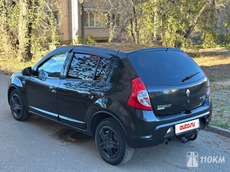 Renault, Sandero, 1600, 103, бензин, хэтчбек, механика, передний привод, среднее состояние, левый, черный, 370 000 ₽