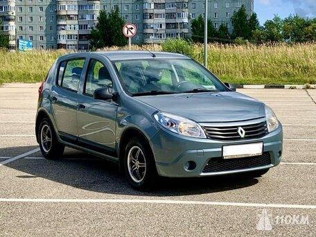 Renault, Sandero, 1400, 103, бензин, хэтчбек, механика, передний привод, среднее состояние, левый, синий, 450 000 ₽