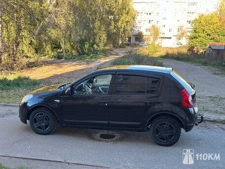 Renault, Sandero, 1600, 103, бензин, хэтчбек, механика, передний привод, среднее состояние, левый, черный, 370 000 ₽