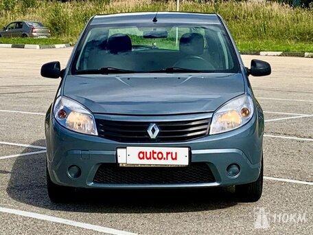 Renault, Sandero, 1400, 103, бензин, хэтчбек, механика, передний привод, среднее состояние, левый, синий, 450 000 ₽